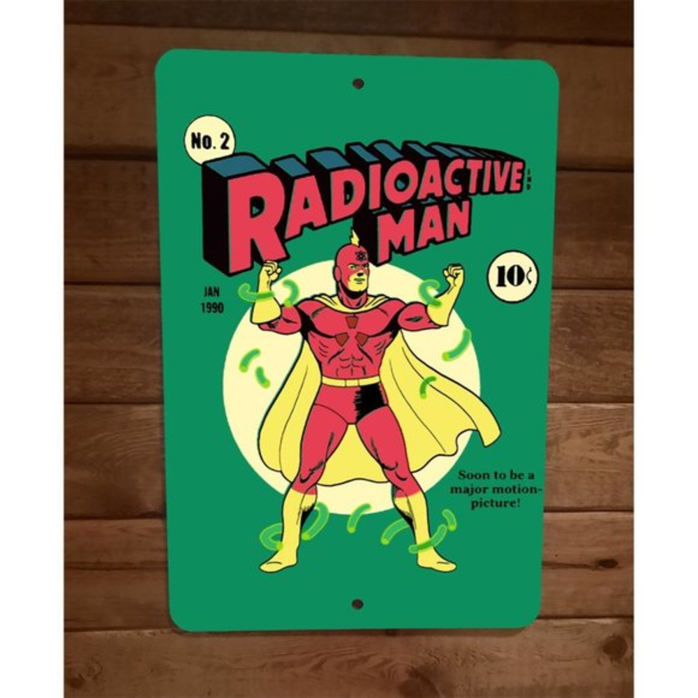 Radioactive Man Comic 8x12 Metal‎ Wall Sign